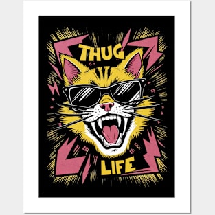 Cat Thug Life Posters and Art